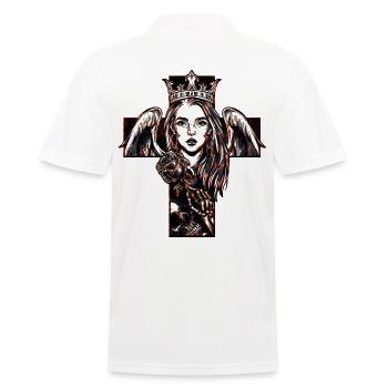 tattoo cross - Men's Polo Shirt - white - Back - Kai (181cm)