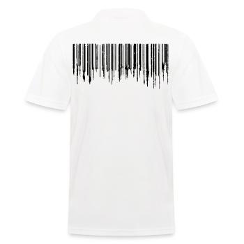 Barcode - Black - Men's Polo Shirt - white - Back - Kai (181cm)