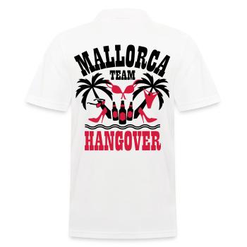 12 Mallorca Team Hangover Palmen Beer Sex Party - Männer Poloshirt - Weiß - Hinten - Kai (181cm)
