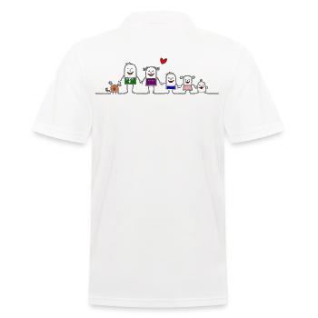 famille - Polo Homme - blanc - Dos - Kai (181cm)