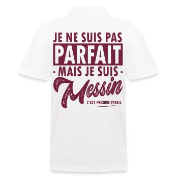 Metz football metz foot supporter fier Messin - Polo Homme - blanc - Dos - Kai (181cm)