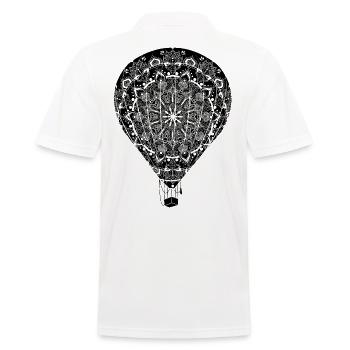 Montgolfière, mandala, montgolfière - Polo Homme - blanc - Dos - Kai (181cm)