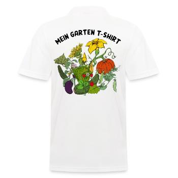 Garten Pflanzen Urlaub lustiges Spruch Geschenk - Männer Poloshirt - Weiß - Hinten - Kai (181cm)