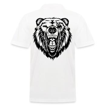 Ours Grizzly Ours Ours brun Faune Sauvage - Polo Homme - blanc - Dos - Kai (181cm)