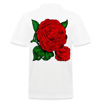 ROSE - Polo Homme - blanc - Dos - Kai (181cm)