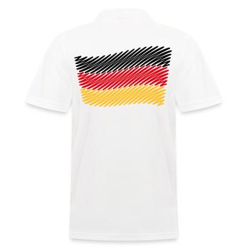 Drapeau allemand / drapeau fédéral (croquis) - Polo Homme - blanc - Dos - Kai (181cm)