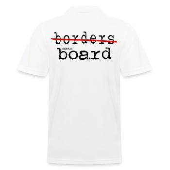 skateboard skater longboard skatepark - Männer Poloshirt - Weiß - Hinten - Kai (181cm)