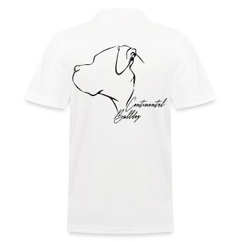 CONTINENTAL BULLDOG Profile Dogs Dog Wilsigns - Men's Polo Shirt - white - Back - Kai (181cm)