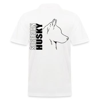 Husky Sibérien Profil Chiens Chien Wilsigns - Polo Homme - blanc - Dos - Kai (181cm)