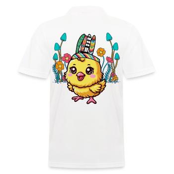 Poulet Poussin Pâques Poulets Enfant Enfants Bébé - Polo Homme - blanc - Dos - Kai (181cm)