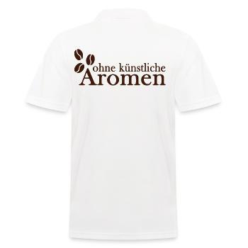 Kaffee Kaffeetasse natürlicher Kaffeetrinker - Männer Poloshirt - Weiß - Hinten - Kai (181cm)