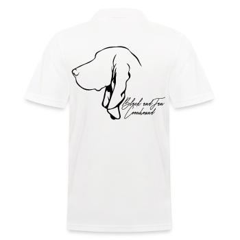 BLACK AND TAN COONHOUND Profil Chiens Wilsigns - Polo Homme - blanc - Dos - Kai (181cm)