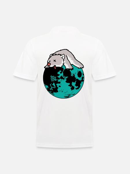 Erde Natur Tierschutz Eisbär Ripp Konsum Bär - Männer Poloshirt - Weiß