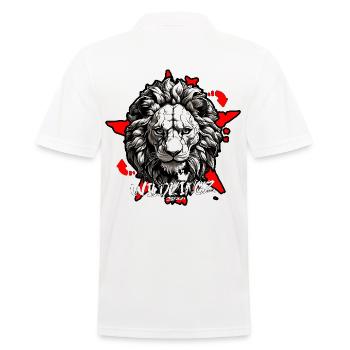 Lion - Polo Homme - blanc - Dos - Kai (181cm)