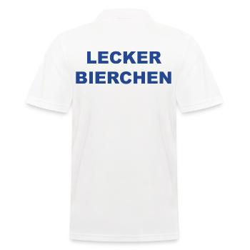 Lecker Bierchen T-Shirt - Männer Poloshirt - Weiß - Hinten - Kai (181cm)