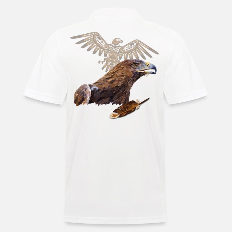 Steinadler - Männer Poloshirt - Weiß