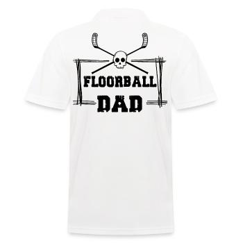 floorball floorball-papa floorball-papa unihockey-sport - Polo Homme - blanc - Dos - Kai (181cm)