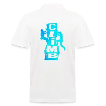 Climb glacial art - Men's Polo Shirt - white - Back - Kai (181cm)
