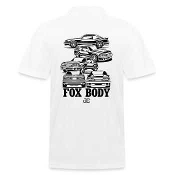 Amerikanische Power-Sportwagen - Männer Poloshirt - Weiß - Hinten - Kai (181cm)