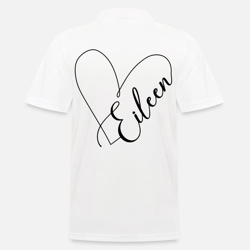 Eileen Name Herzlinie - Männer Poloshirt - Weiß