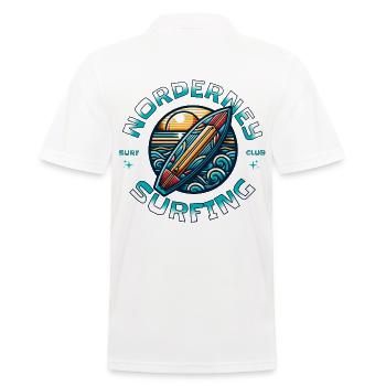 Norderney Surfing - Men's Polo Shirt - white - Back - Kai (181cm)