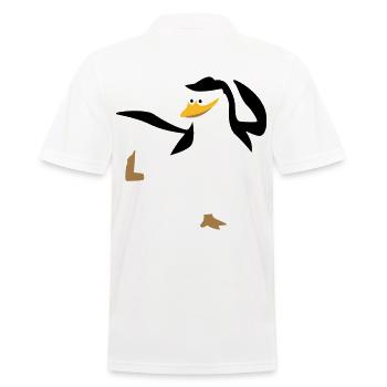 Manchot faisant du karaté - Polo Homme - blanc - Dos - Kai (181cm)
