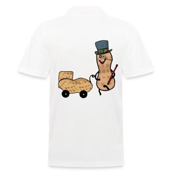 Papa Cacahuète Parents Parent Bébé Papa - Polo Homme - blanc - Dos - Kai (181cm)
