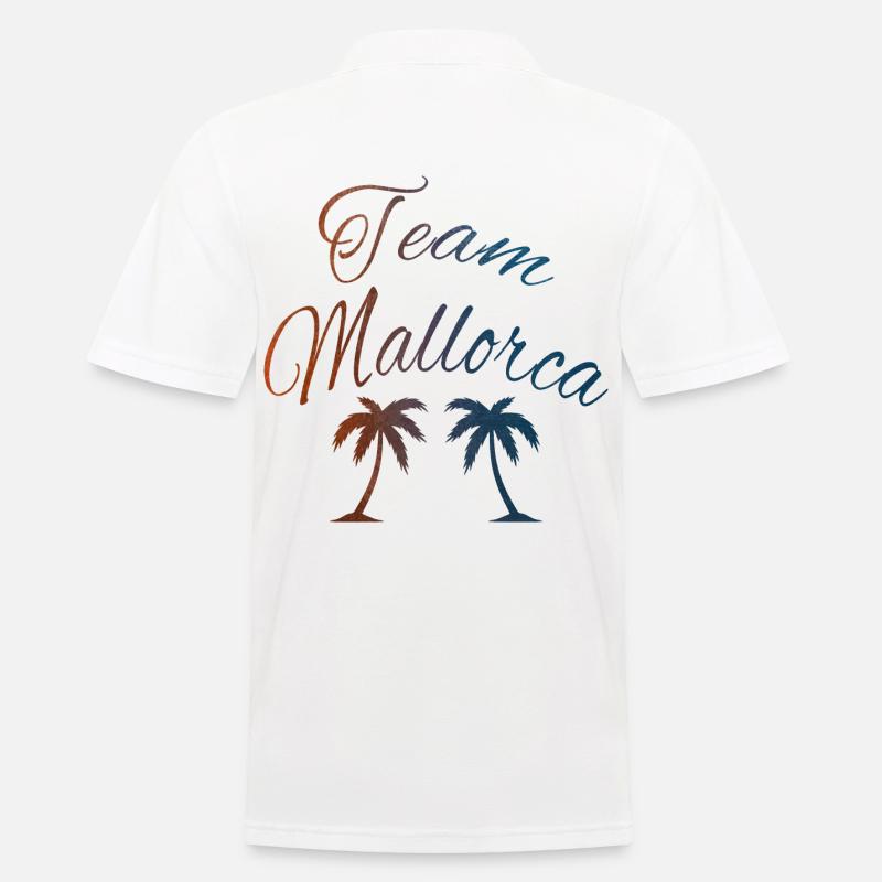 team mallorca - Männer Poloshirt - Weiß