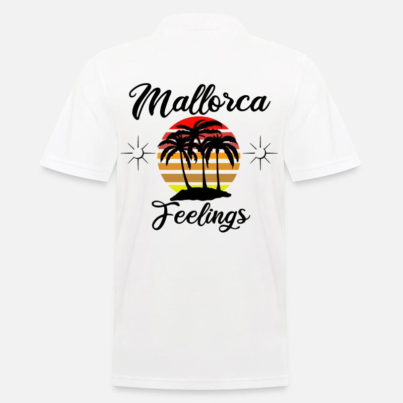 Mallorca Feelings - Männer Poloshirt - Weiß