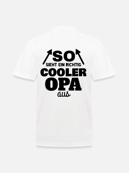 SO SIEHT EIN RICHTIG COOLER OPA AUS - Männer Poloshirt - Weiß