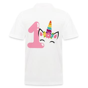 1er anniversaire. Premier anniversaire - Polo Homme - blanc - Dos - Kai (181cm)