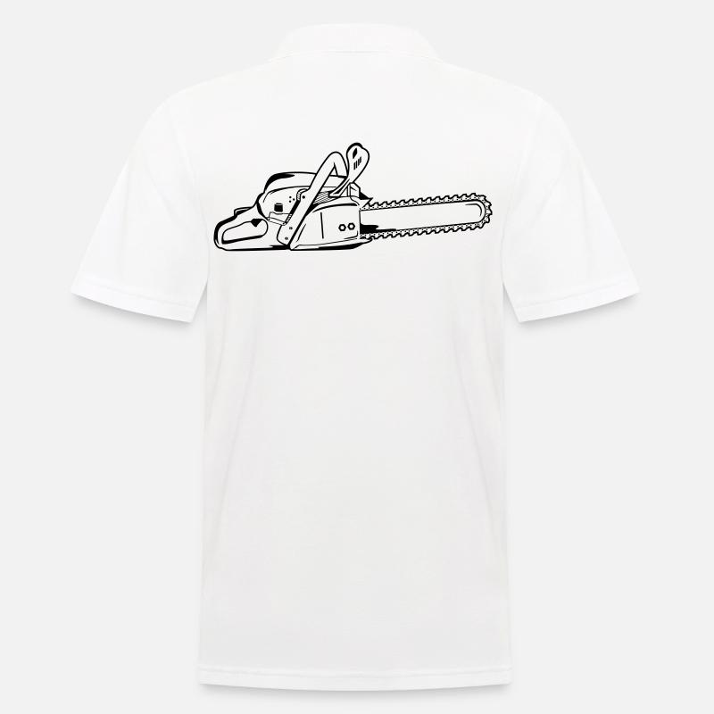 Chainsaw - Men's Polo Shirt - white