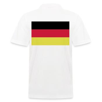 Germany Flag Flag - Men's Polo Shirt - white - Back - Kai (181cm)