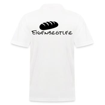 Eigenbrötler - Männer Poloshirt - Weiß - Hinten - Kai (181cm)