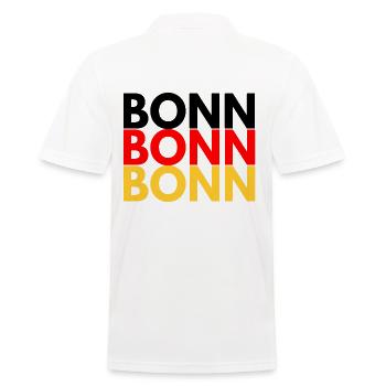 BONN Bonn Deutschland - Männer Poloshirt - Weiß - Hinten - Kai (181cm)
