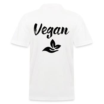 Vegan - Polo Homme - blanc - Dos - Kai (181cm)
