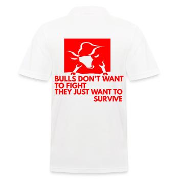 Contre la corrida Défenseurs des animaux - Polo Homme - blanc - Dos - Kai (181cm)