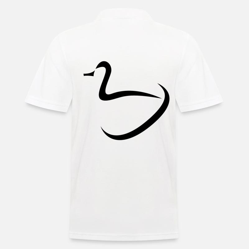 Enten Design - Männer Poloshirt - Weiß