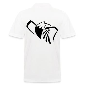 Adler - Männer Poloshirt - Weiß - Hinten - Kai (181cm)