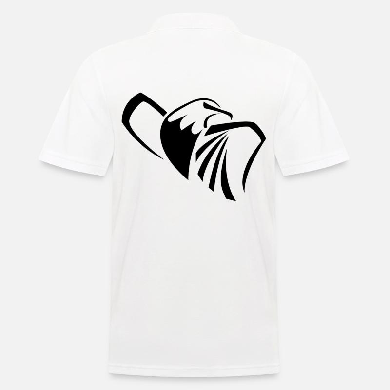 Adler - Männer Poloshirt - Weiß