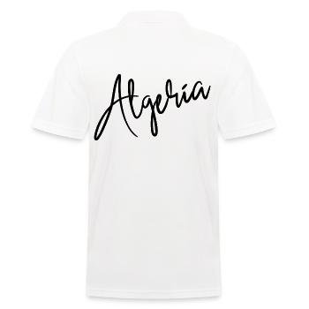 Algerien - Männer Poloshirt - Weiß - Hinten - Kai (181cm)