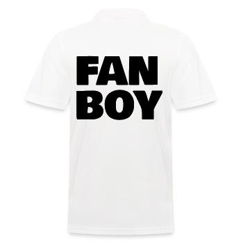 Fan Boy - Männer Poloshirt - Weiß - Hinten - Kai (181cm)