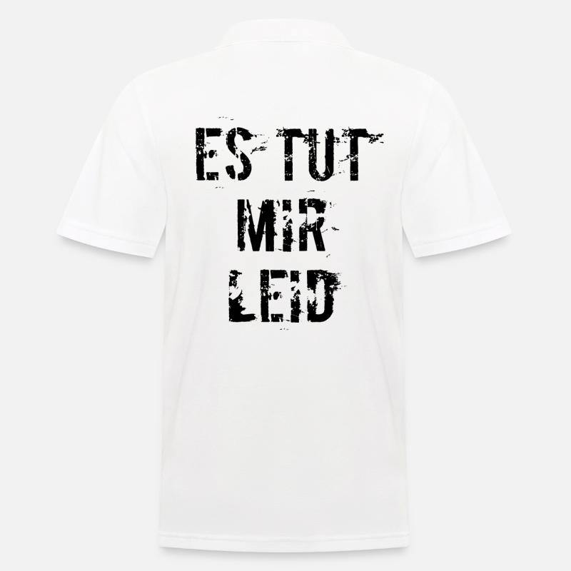 es tut mir leid - Männer Poloshirt - Weiß