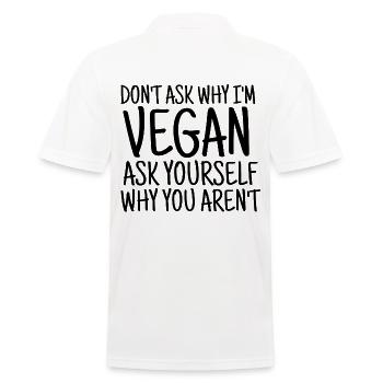 VEGAN VEGANER - Polo Homme - blanc - Dos - Kai (181cm)