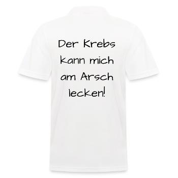 Kampf gegen Krebs - Männer Poloshirt - Weiß - Hinten - Kai (181cm)