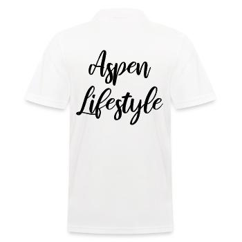 Aspen Lifestyle - Männer Poloshirt - Weiß - Hinten - Kai (181cm)