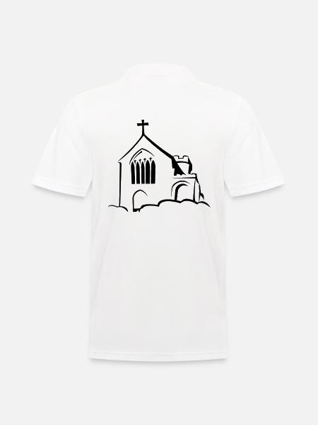 Church on clouds - Men's Polo Shirt - white