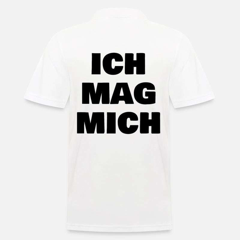 ich mag mich - Männer Poloshirt - Weiß