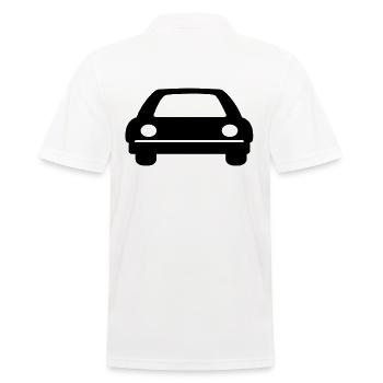automobile - Men's Polo Shirt - white - Back - Kai (181cm)