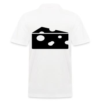 cheese - Men's Polo Shirt - white - Back - Kai (181cm)